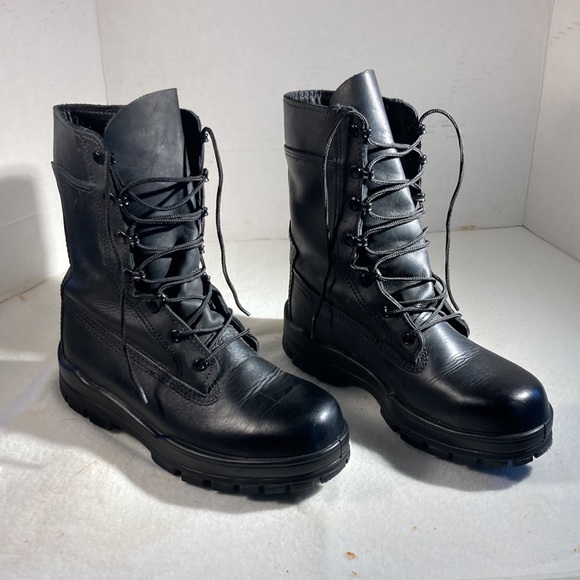 Bates Mens 9 Steel Toe Black Boots